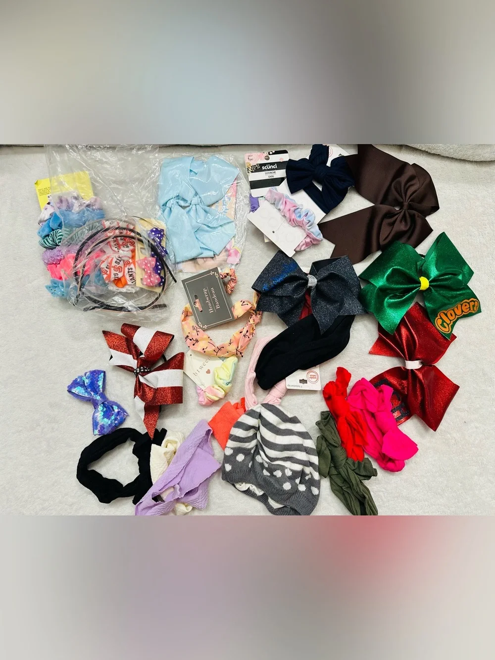 Lot of Cute Girl’s Baby Toddler Headbands & Bows Multi-Color Variety
